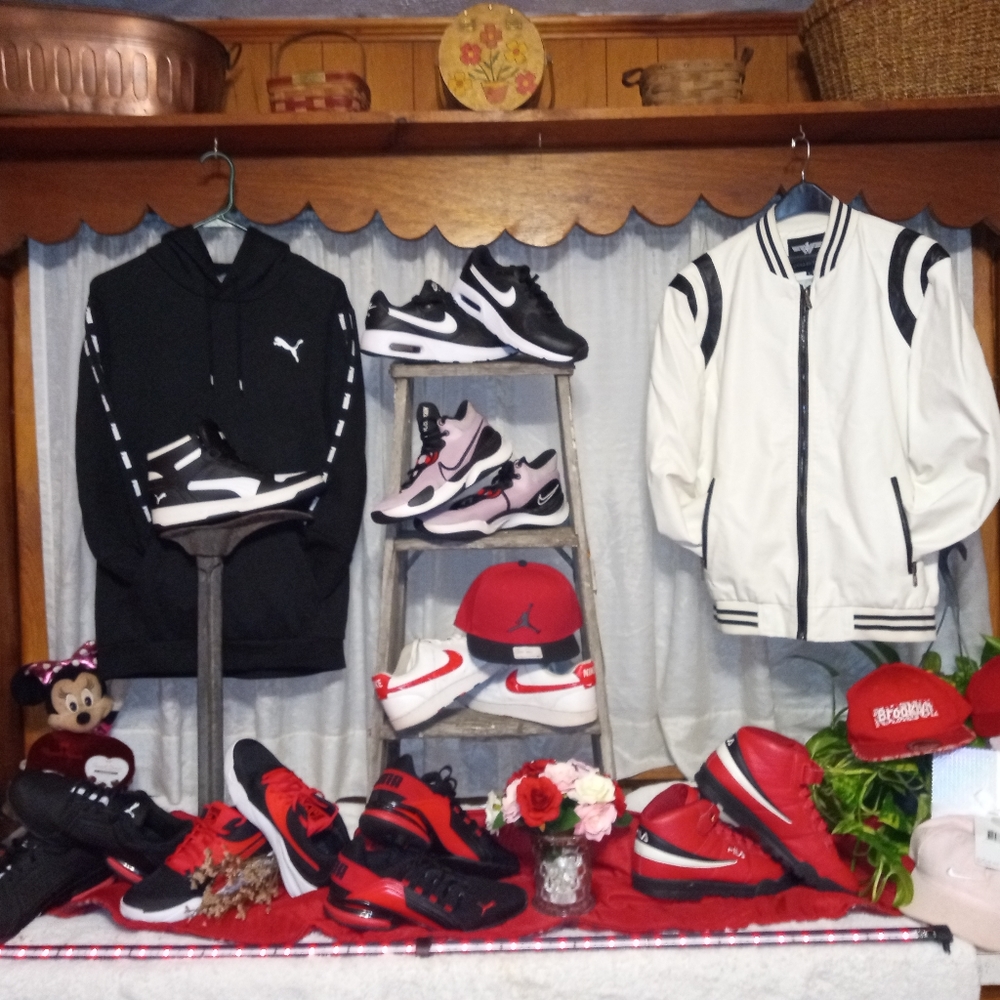 Valentine Day coordinates everything pictured for sale starting Nike Fila puma